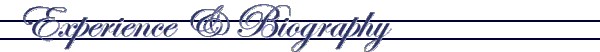 Experience & Biography