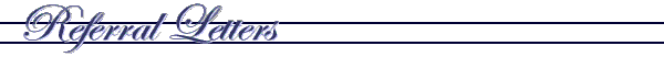 Referral Letters